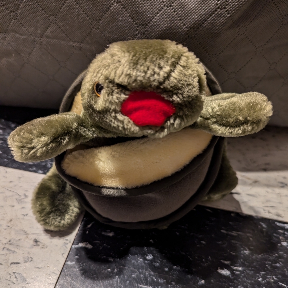 Vintage Folkmanis Turtle Hand Puppet